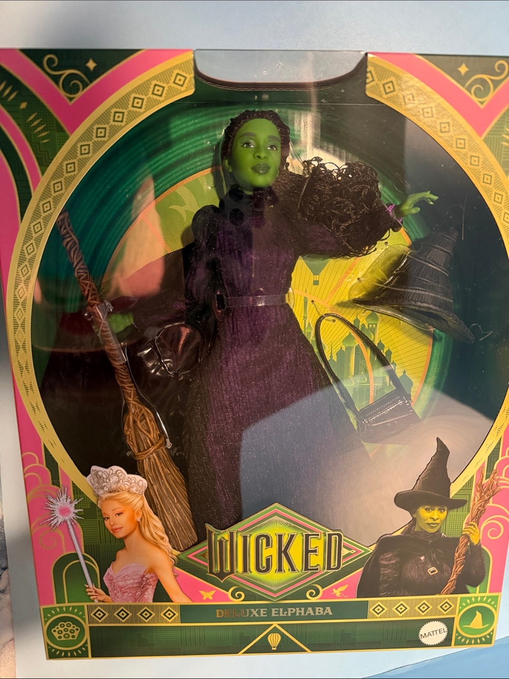 Mattel Wicked Deluxe Elphaba Doll - Green & Purple Outfit NIB
